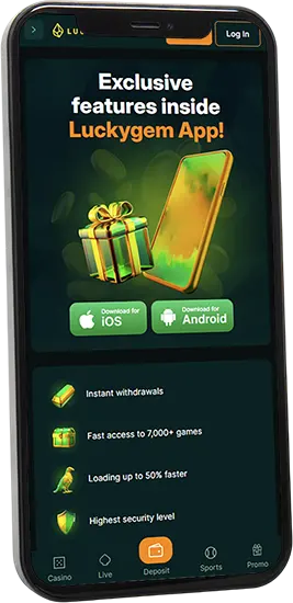 Download en installeer de Luckygem Casino-app